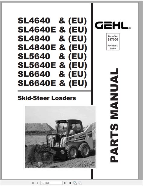 gehl 4840 skid steer parts manual|gehl skid steer specifications.